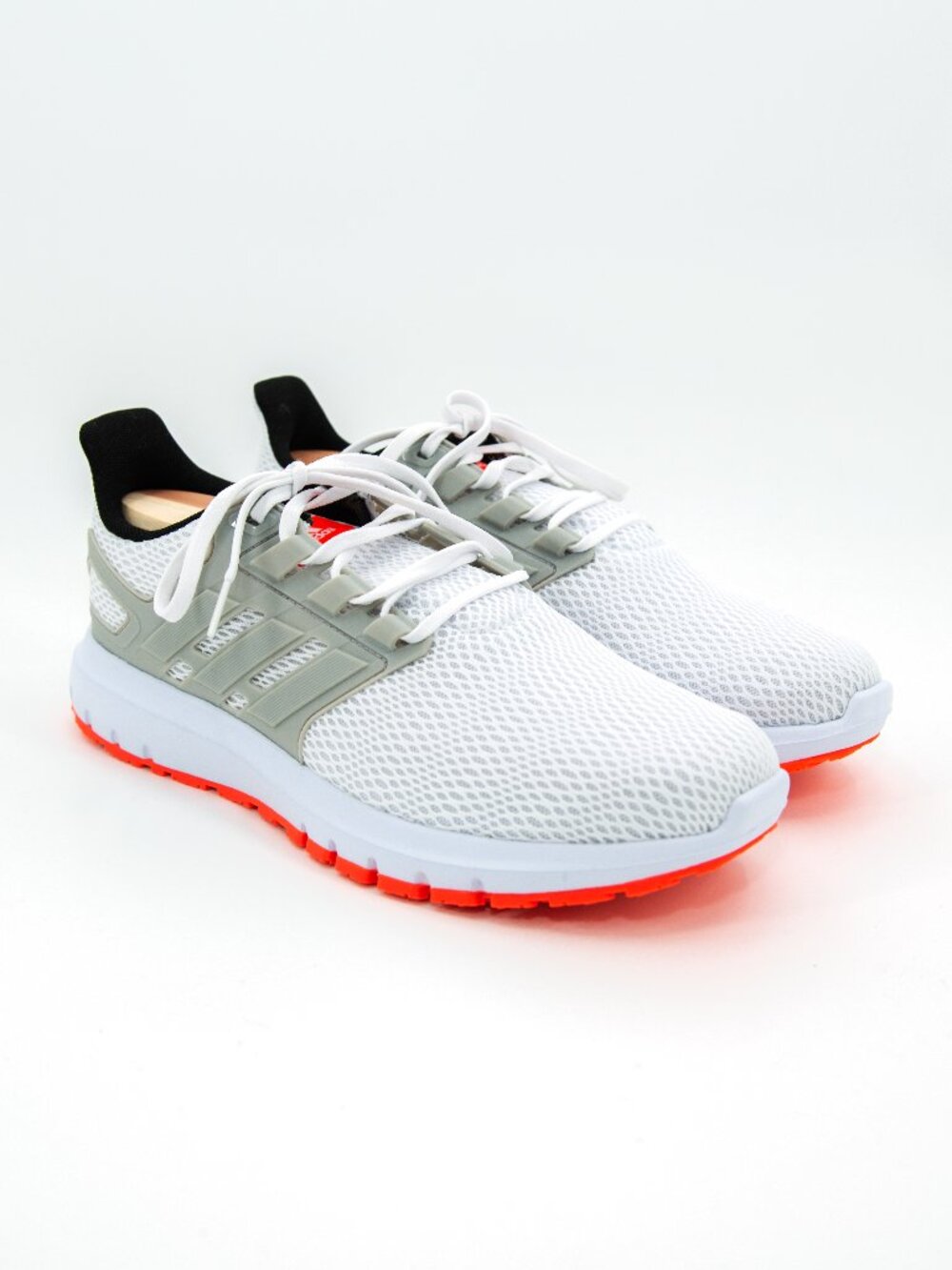 Adidas Ultimashow Running Shoes | White/Grey/Solar Red | Men's 9.5